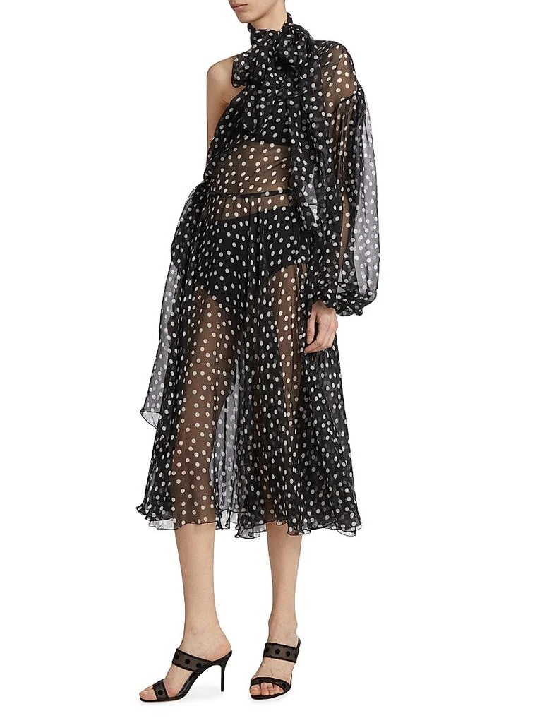 sachin and babi light blue dress Edikted Polka Dot Cupped Chiffon Mini Dress - Black