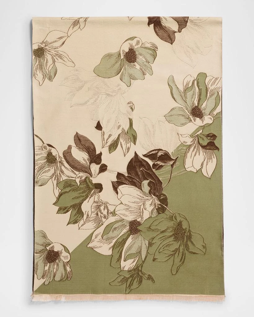 La Fiorentina Oversized Floral-Print Wrap 1