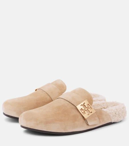 Tory Burch Mellow shearling-lined suede mules 4