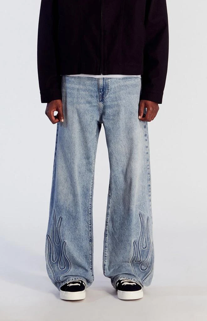 PacSun Blake Extreme Baggy Jeans Flame Light Indigo 1