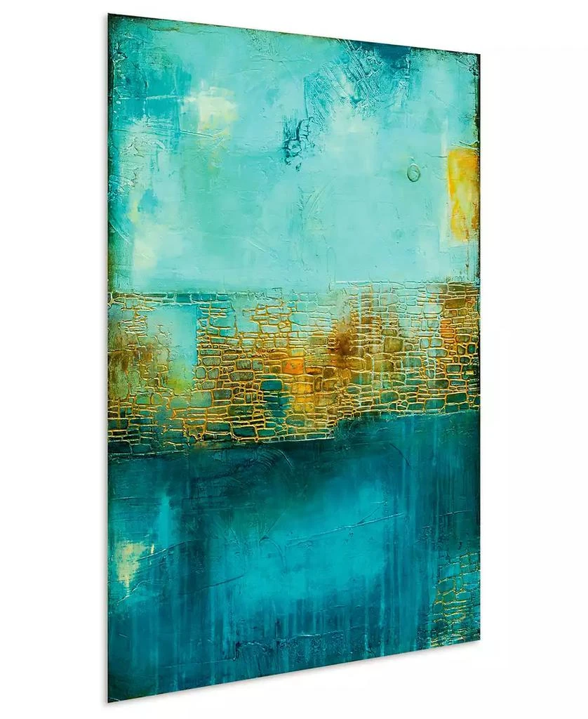 Empire Art Direct 
Castle Court
 Frameless Free Floating Tempered Art Glass Wall Art - 48" x 32

 2