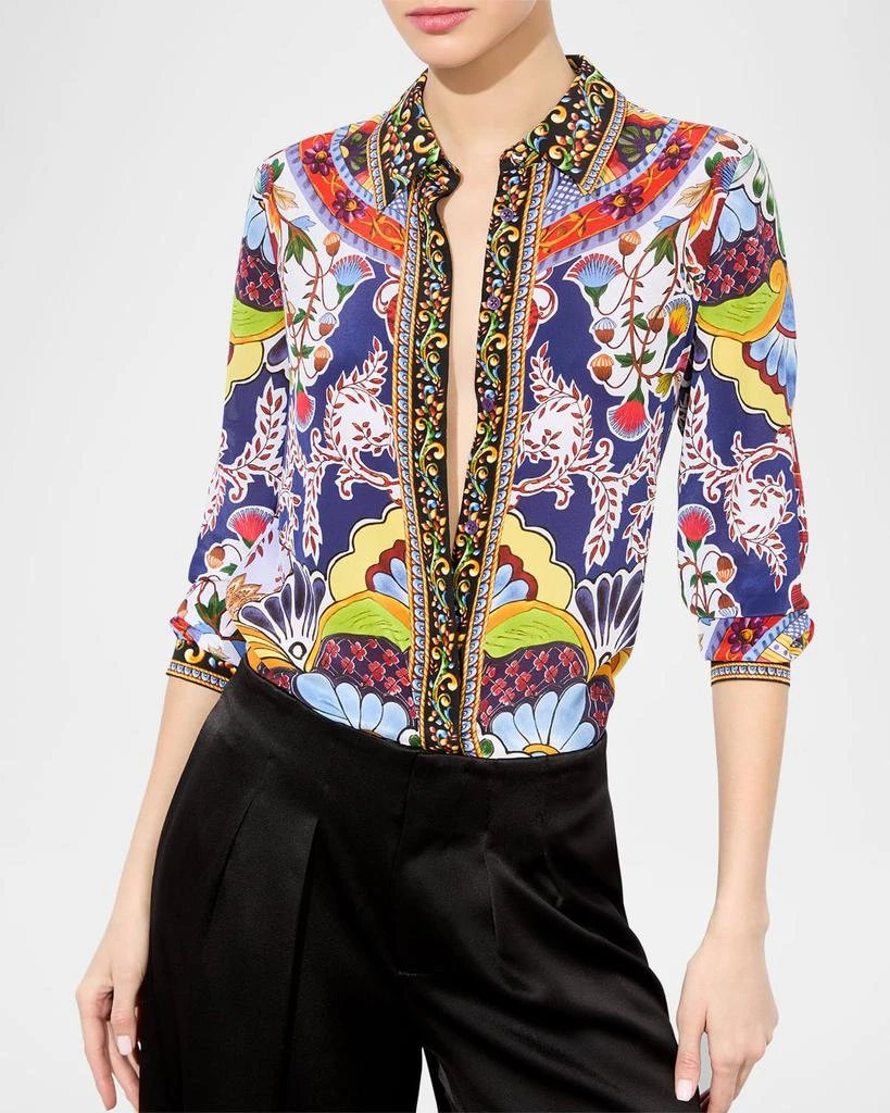 Alice + Olivia On The Road Willa Placket Top 4
