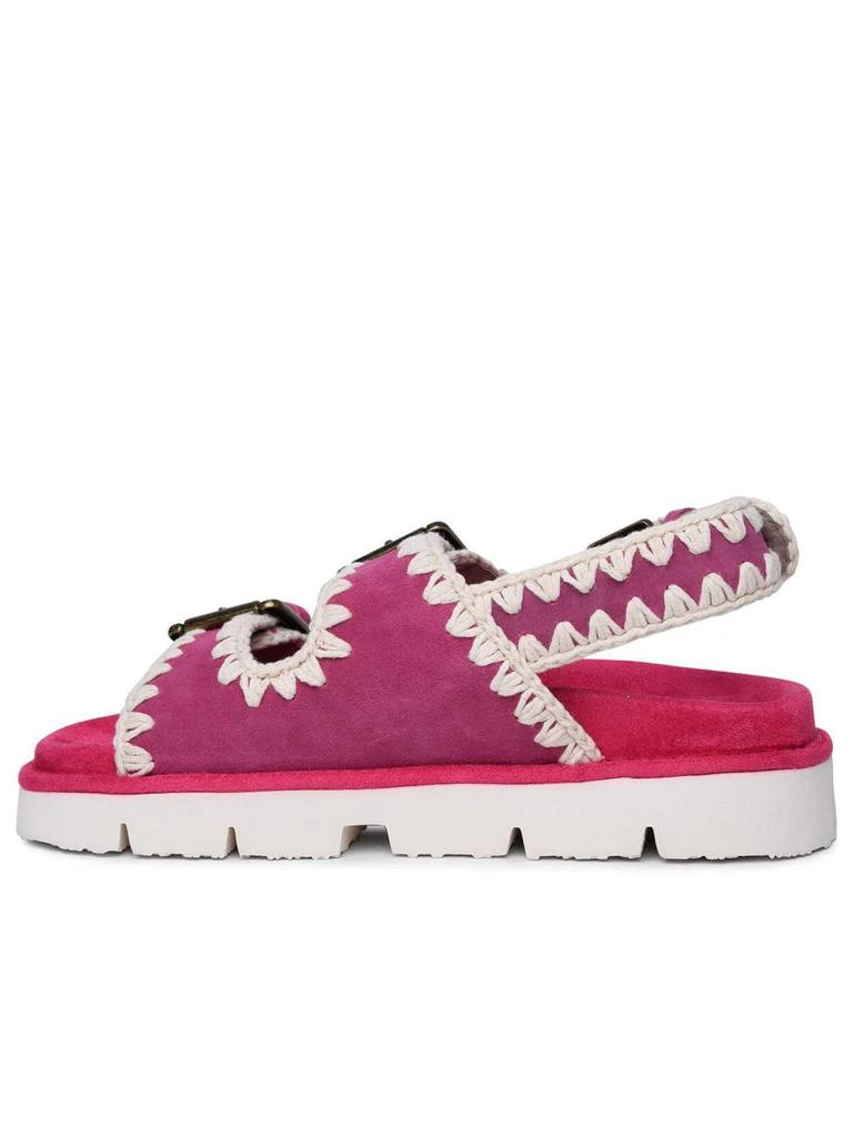 Mou Mou Fuchsia Suede Sandals 3