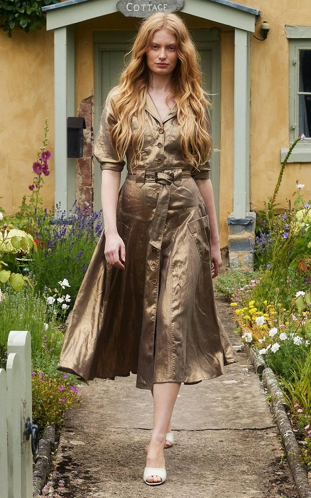slim fit dress slacks Lena Hoschek Vitamin D Dress