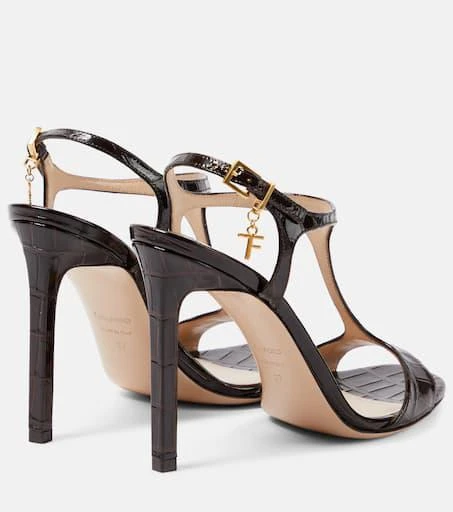 Tom Ford Angelina croc-effect leather sandals 3