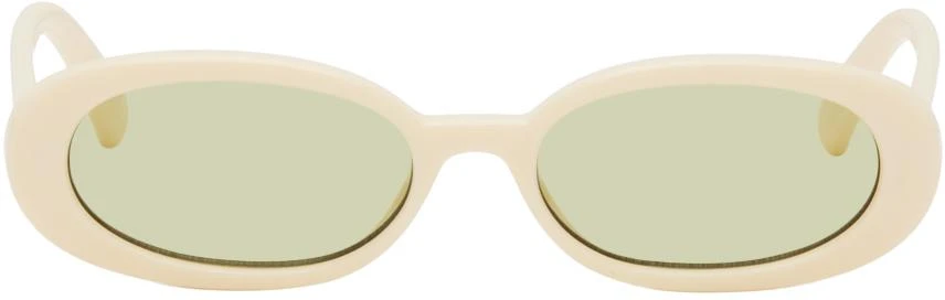 Le Specs SSENSE Exclusive Off-White Outta Love Sunglasses 1