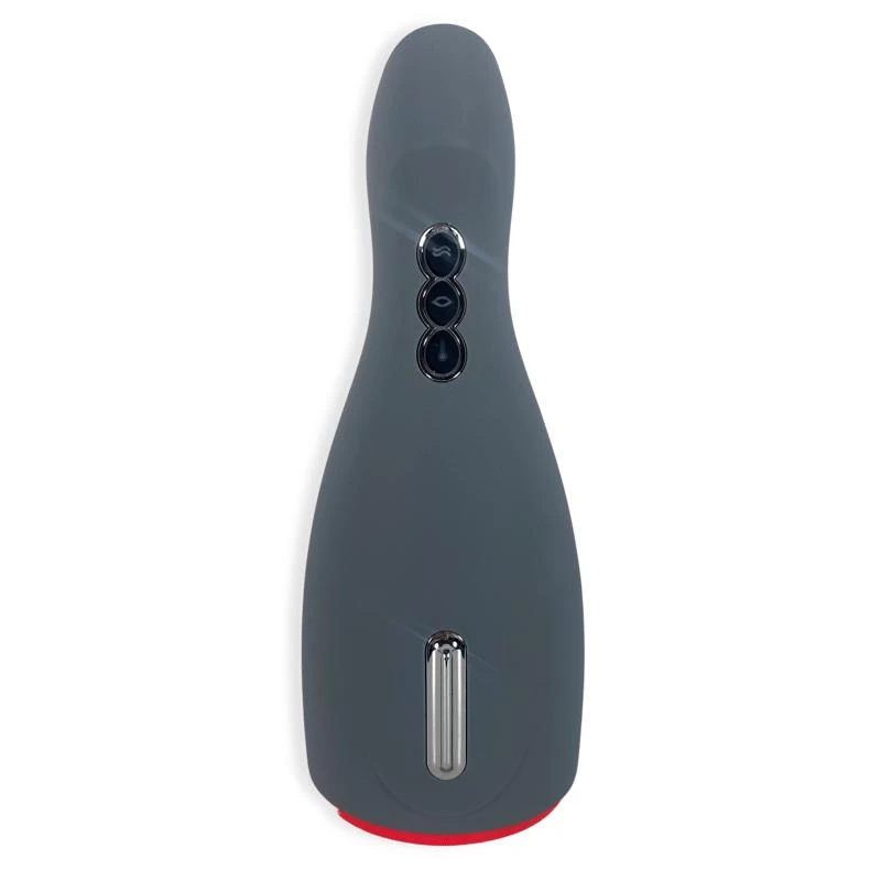 V For Vibes Heated Male Masturbator Mars Gray And Red 1