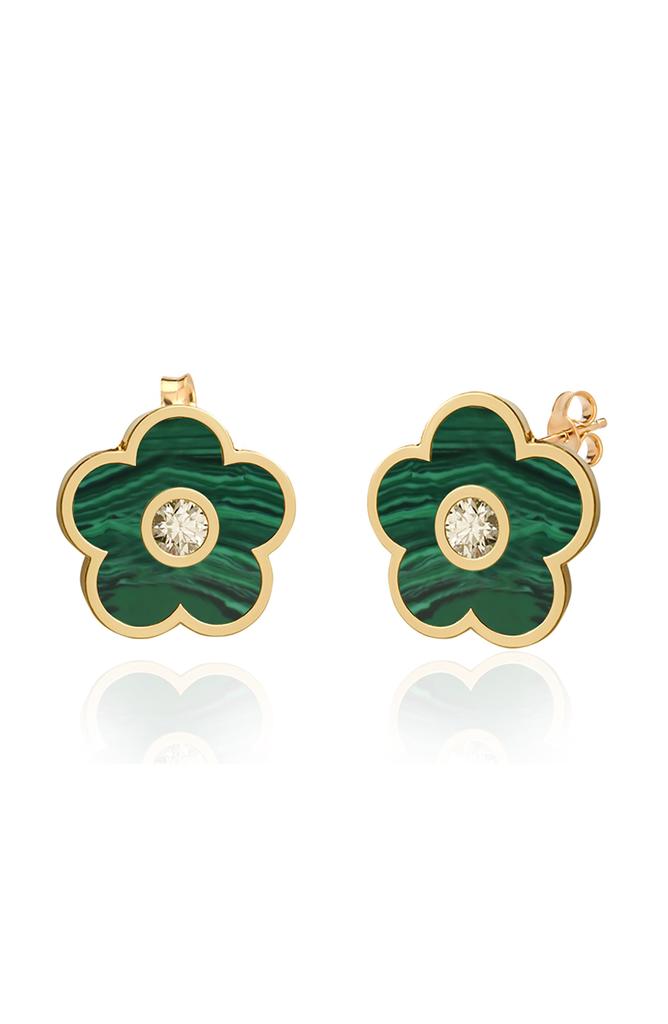 Gabi Rielle Effortless Staples Inlay Floral Stud Earrings