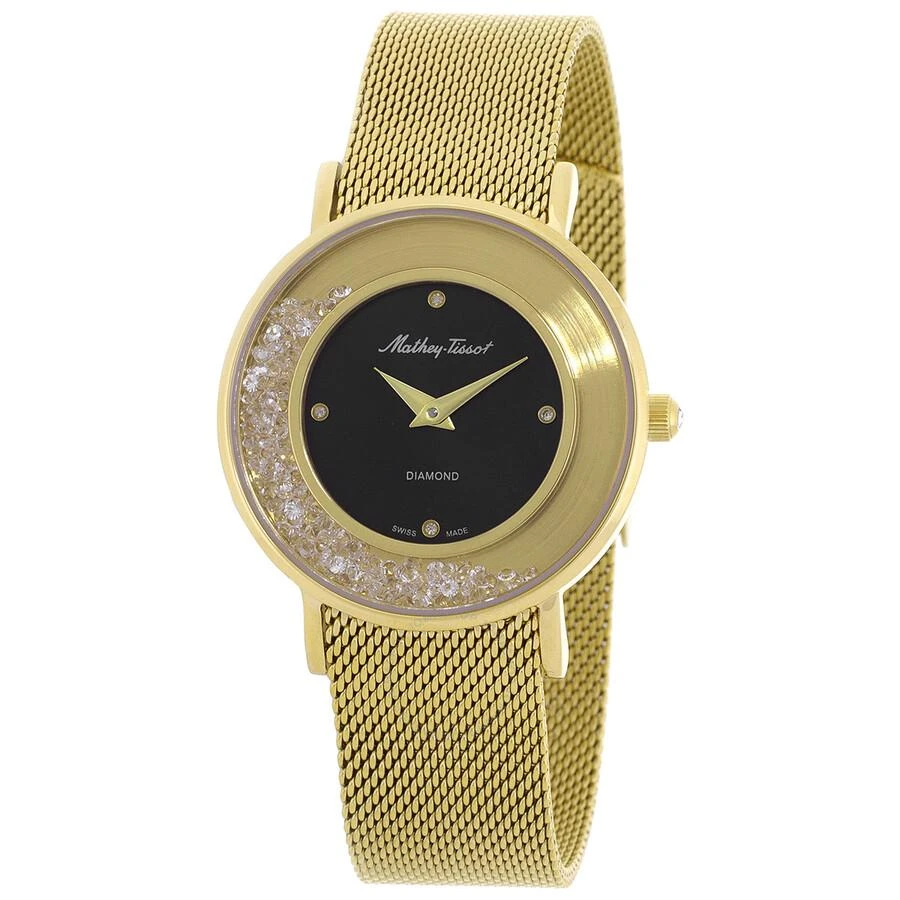Mathey-Tissot Mathey-Tissot Electra Quartz Diamond Black Dial Ladies Watch D983SPYN 1