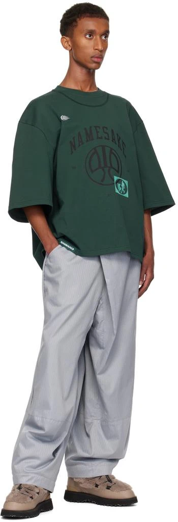 NAMESAKE Gray Lamar Carrot Wide Trousers 4