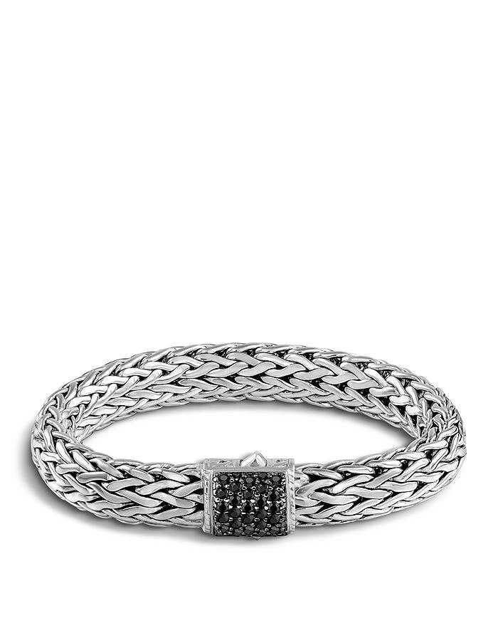John Hardy Classic Chain Sterling Silver Lava Large Bracelet with Black Sapphire 1