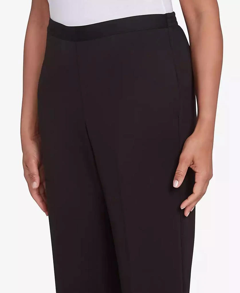Alfred Dunner Petite Runway Ready Pull On Ponte Medium Length Pants 5