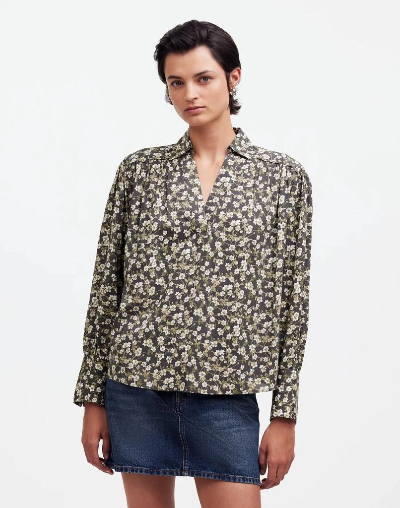 Madewell Easy Long-Sleeve Popover Shirt 1