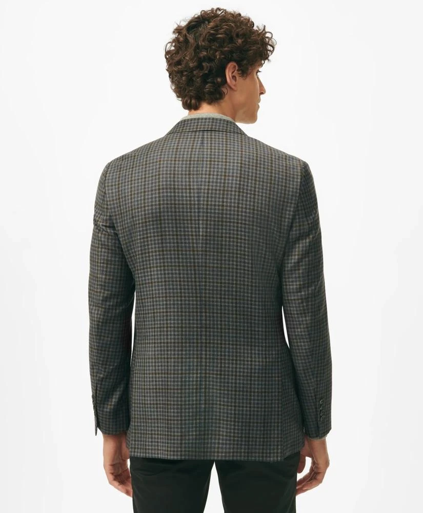Brooks Brothers Classic Fit Gingham Sport Coat in Merino Wool 3