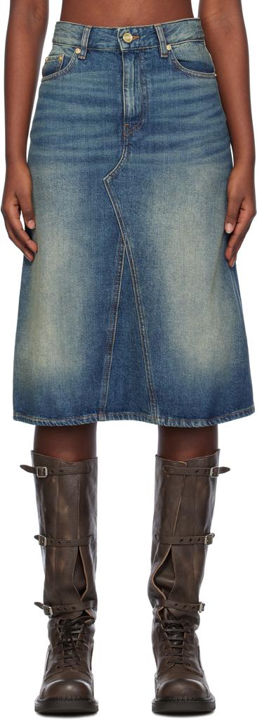 【送料&関税込】Ganni Long Wrap Skirt With Pockets GANNI LONG WRAP SKIRT WITH POCKETS | netdressed | REVERSIBLE