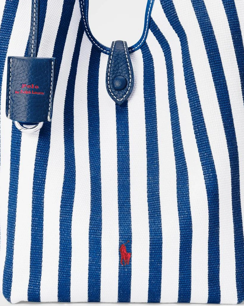 Ralph Lauren Polo Play Striped Canvas Tote Bag 6