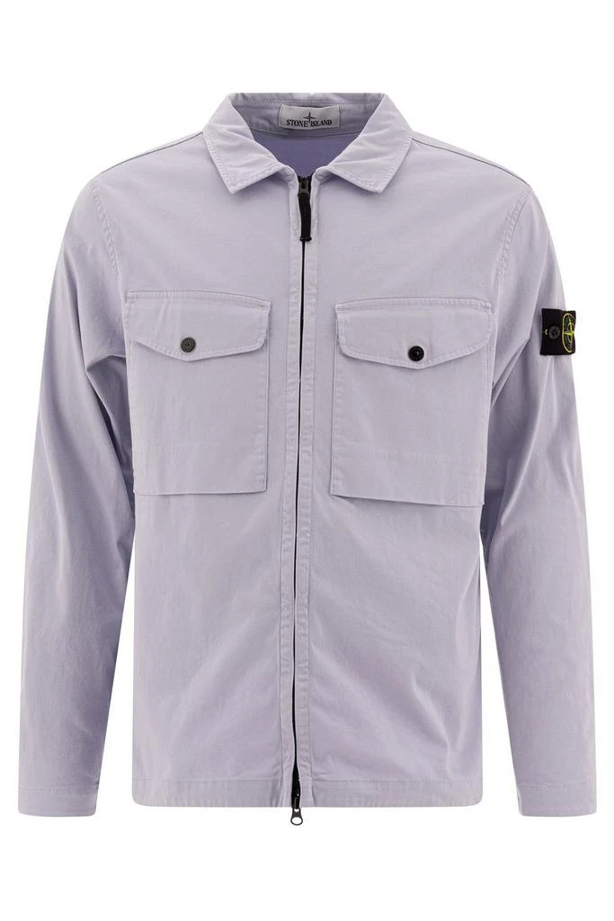 Stone Island Stone Island Compass Patch Zipped Overshirt 1