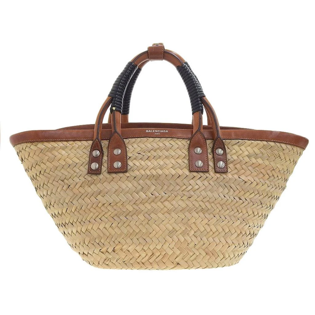 Balenciaga Straw Leather Handbag (Pre-Owned) 1