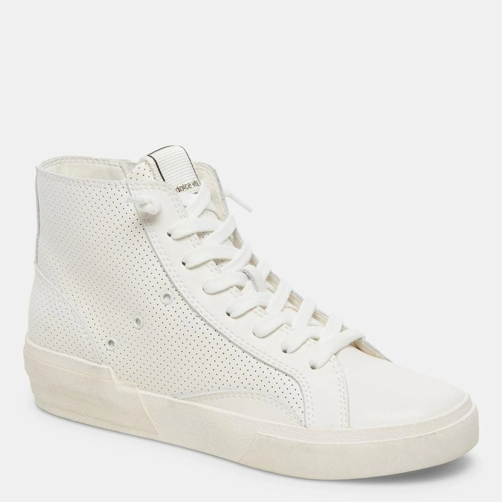 Dolce Vita ZOHARA SNEAKERS WHITE PERFORATED LEATHER 2