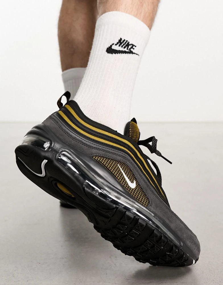 NIKE Nike Air Max 97 trainers in black and bronze 2
