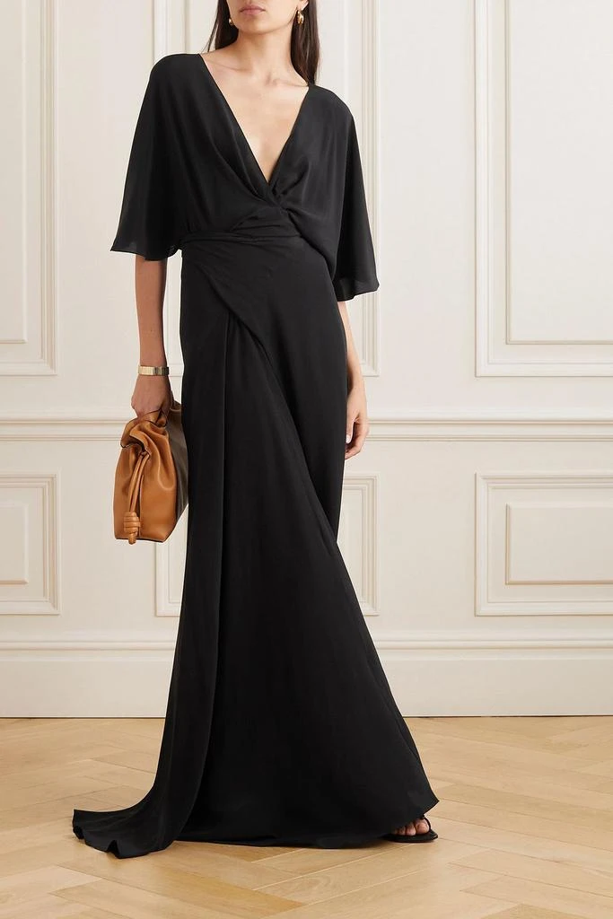 CORTANA Martina draped silk maxi dress 2