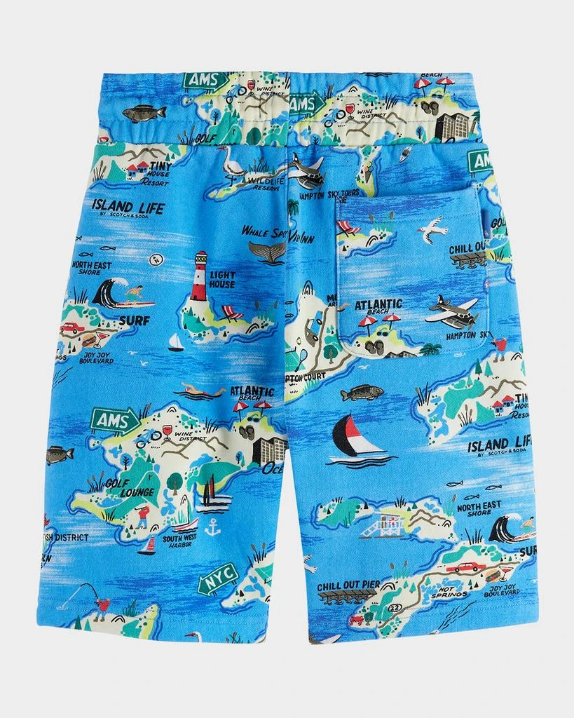 Scotch & Soda Boy's Map-Print Bermuda Shorts, Size 4-12 2