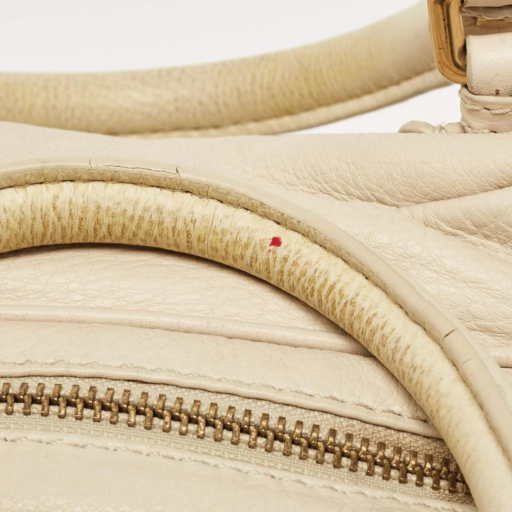 Marc Jacobs Marc by Marc Jacobs Off White Leather Classic Q Baby Groovee Satchel 11