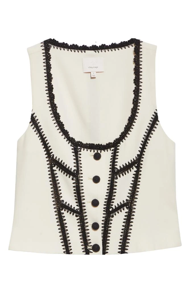 Cinq à Sept Sinclaire Crochet Corset Top 6