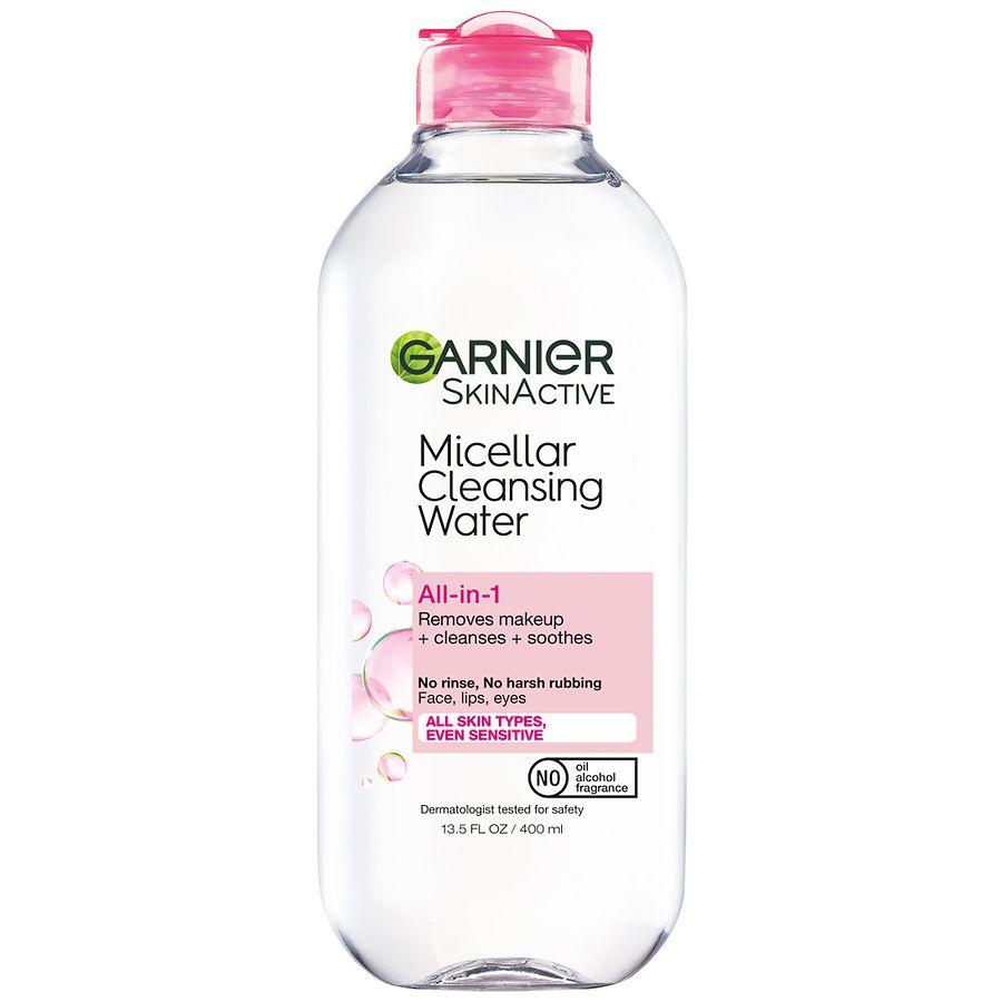 SkinActive Micellar Cleansing Water Cleanser & Makeup Remover, For All Skin Types