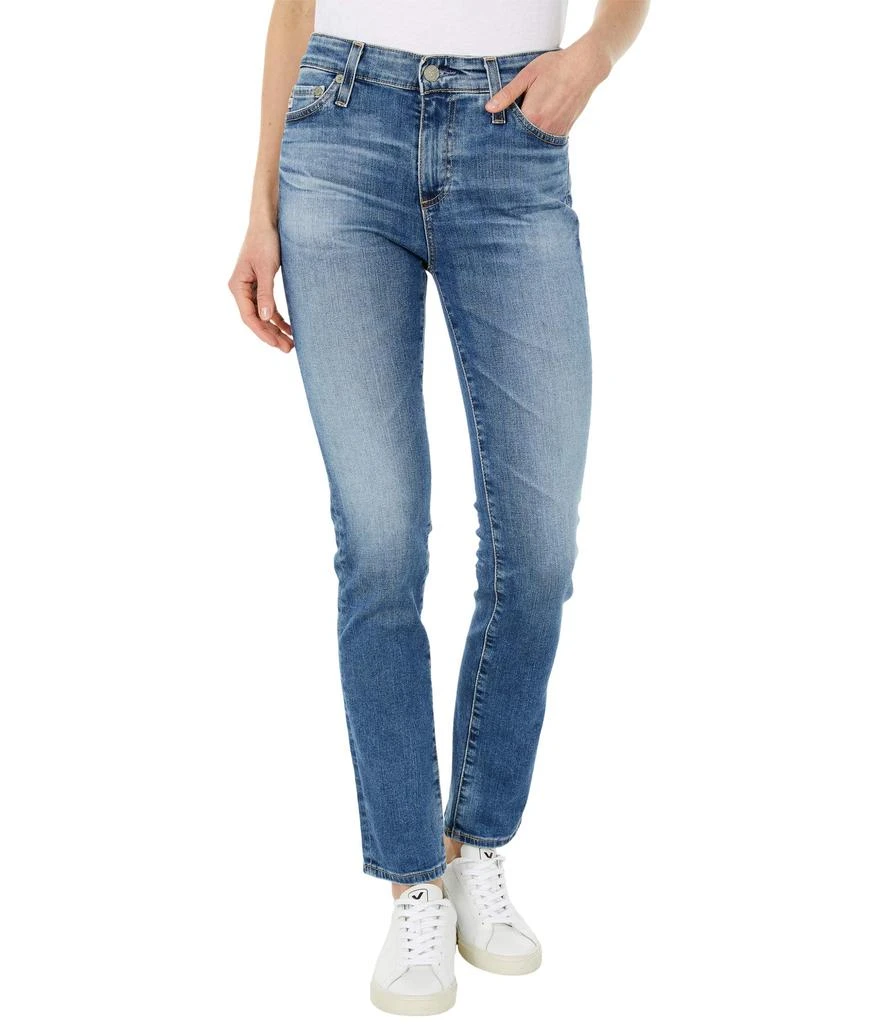 AG Jeans Mari High-Rise Slim Straight in 15 Years Shoreline 1