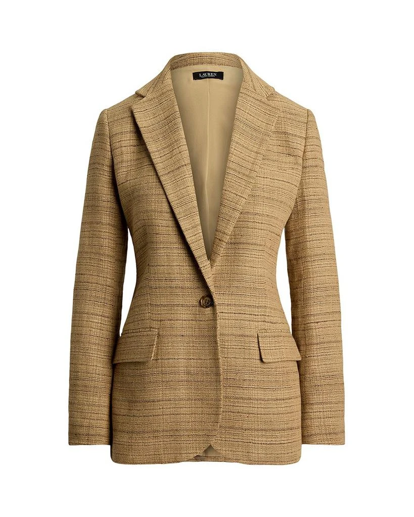 Ralph Lauren Herringbone Linen Blend Tweed Blazer 7