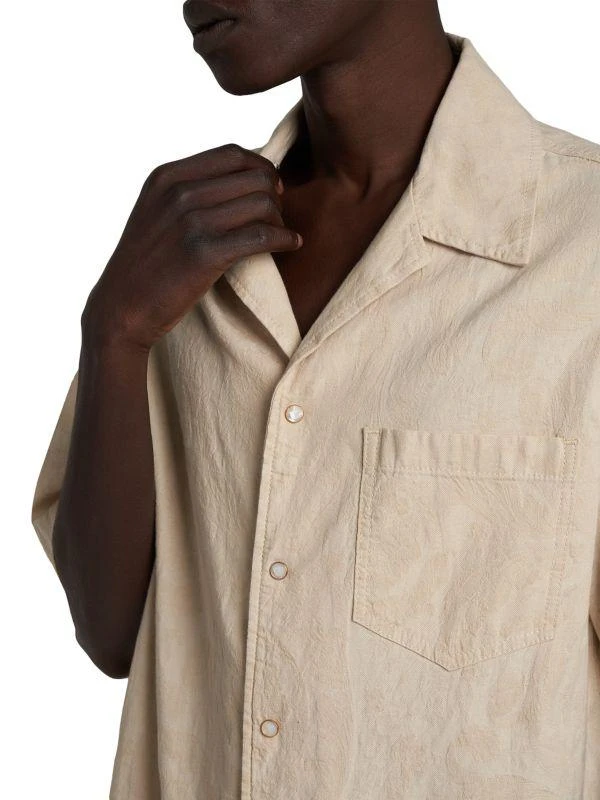 Versace Denim Short-Sleeve Shirt 4