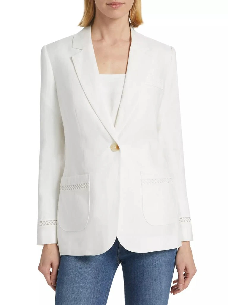 Tahari Constance Linen Blazer 3
