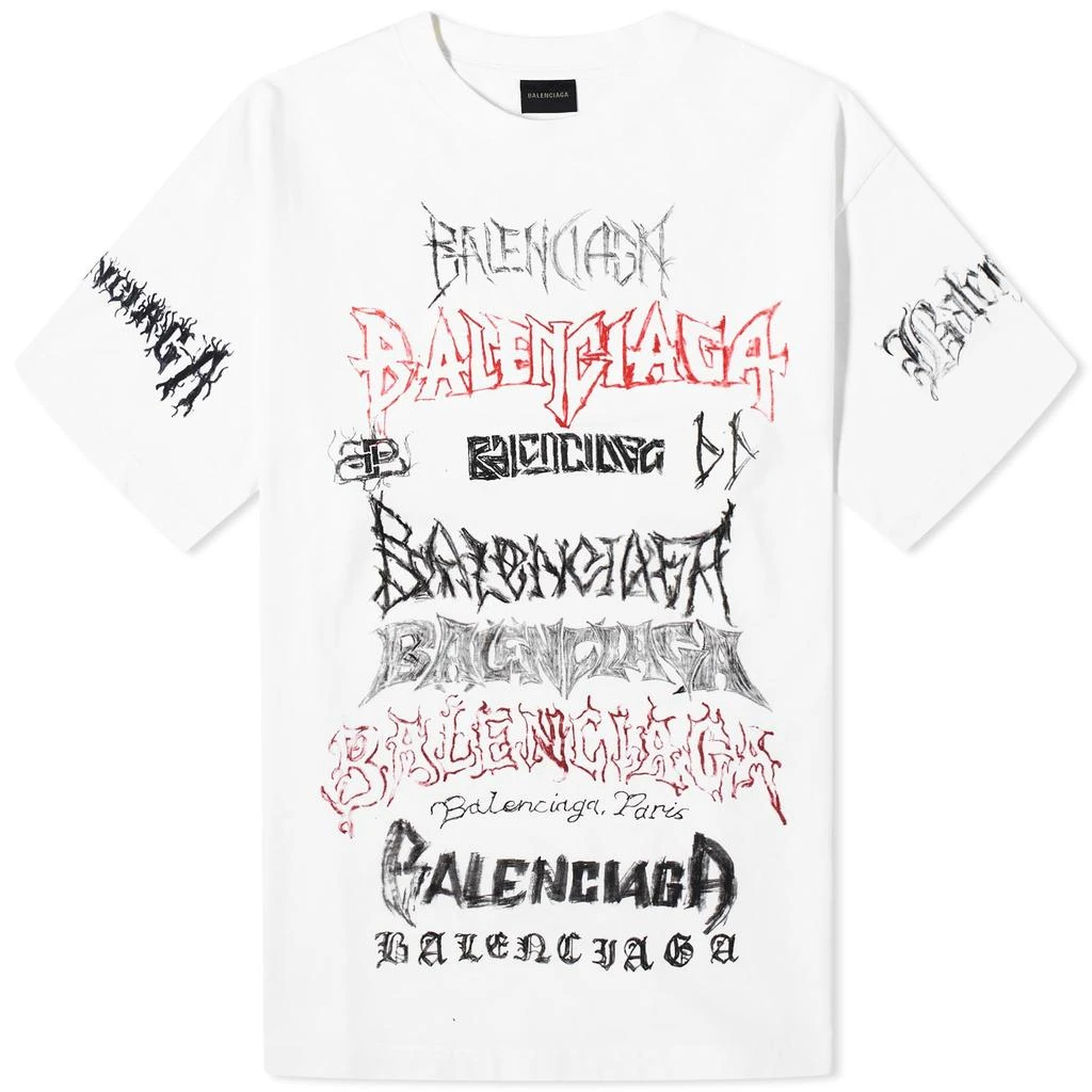 Balenciaga Balenciaga Large Fit T-Shirt 1