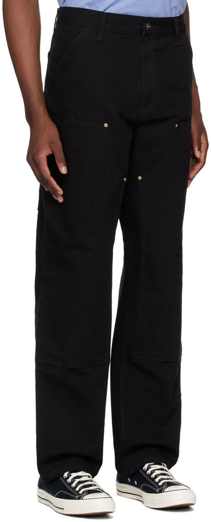 Carhartt WIP Black Double Knee Trousers 2