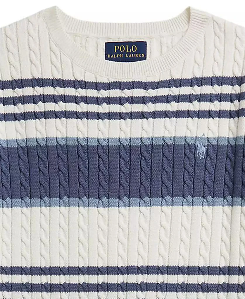 Ralph Lauren Girls
7-16 Striped Cable Sweater and Skirt, 2-Piece Set 3