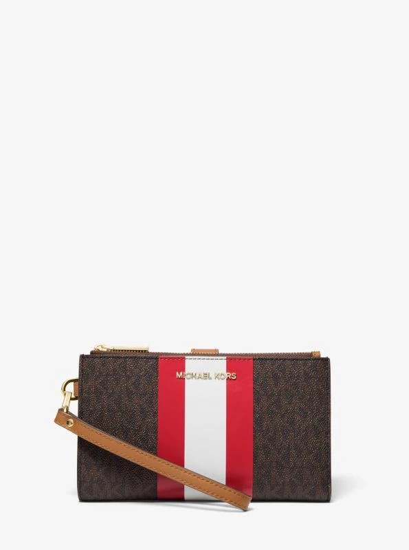 Michael Kors Adele Logo Stripe Smartphone Wallet 1