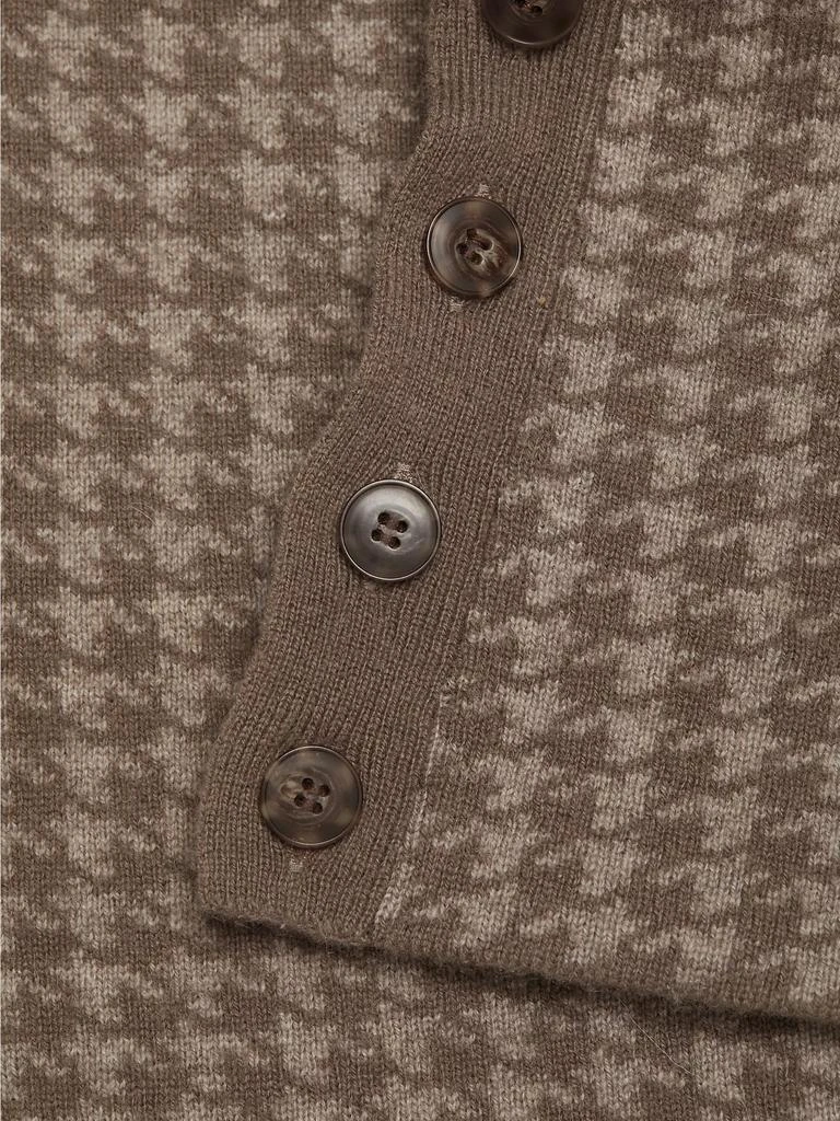 Naadam Houndstooth Wool & Cashmere Pants 7