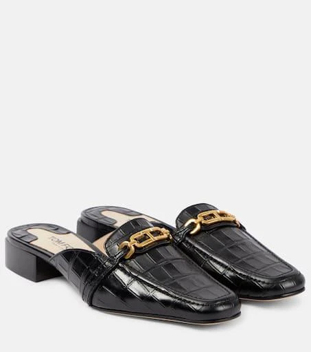 Tom Ford Whitney croc-effect leather mules 1