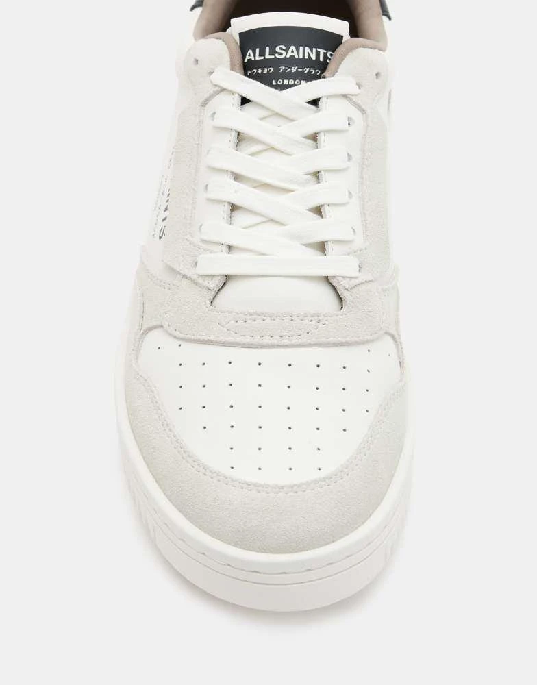 ALL SAINTS AllSaints Regan leather low top trainers in white 3