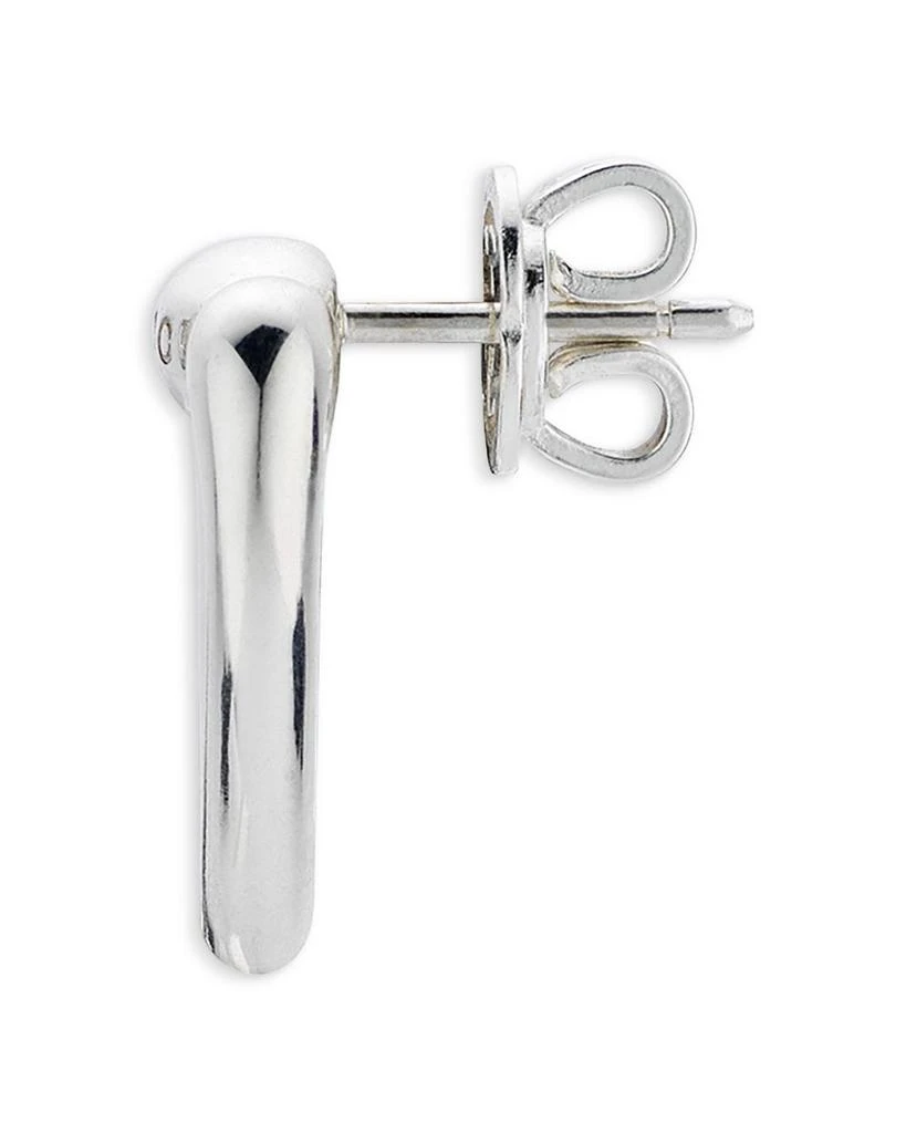 Gucci Sterling Silver Gucci Heart Open Stud Earrings 3