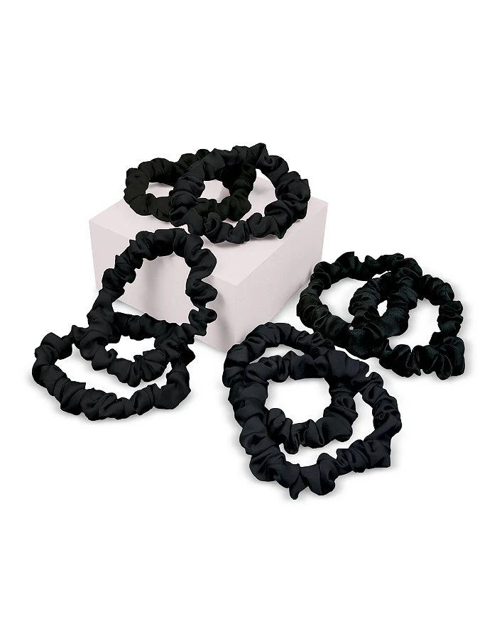 The Hair Edit Ruched Ribbon Scrunchie, Pack of 8
