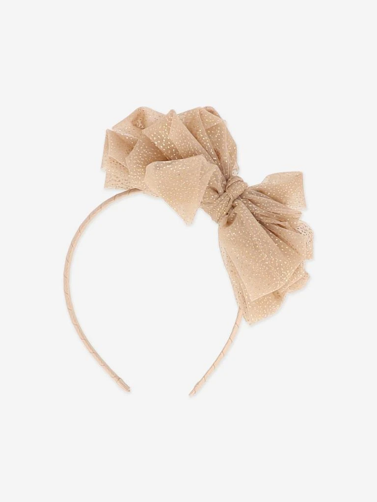 Angels Face Angels Face Girls Gladys Sparkle Tulle Headband in Gold 3