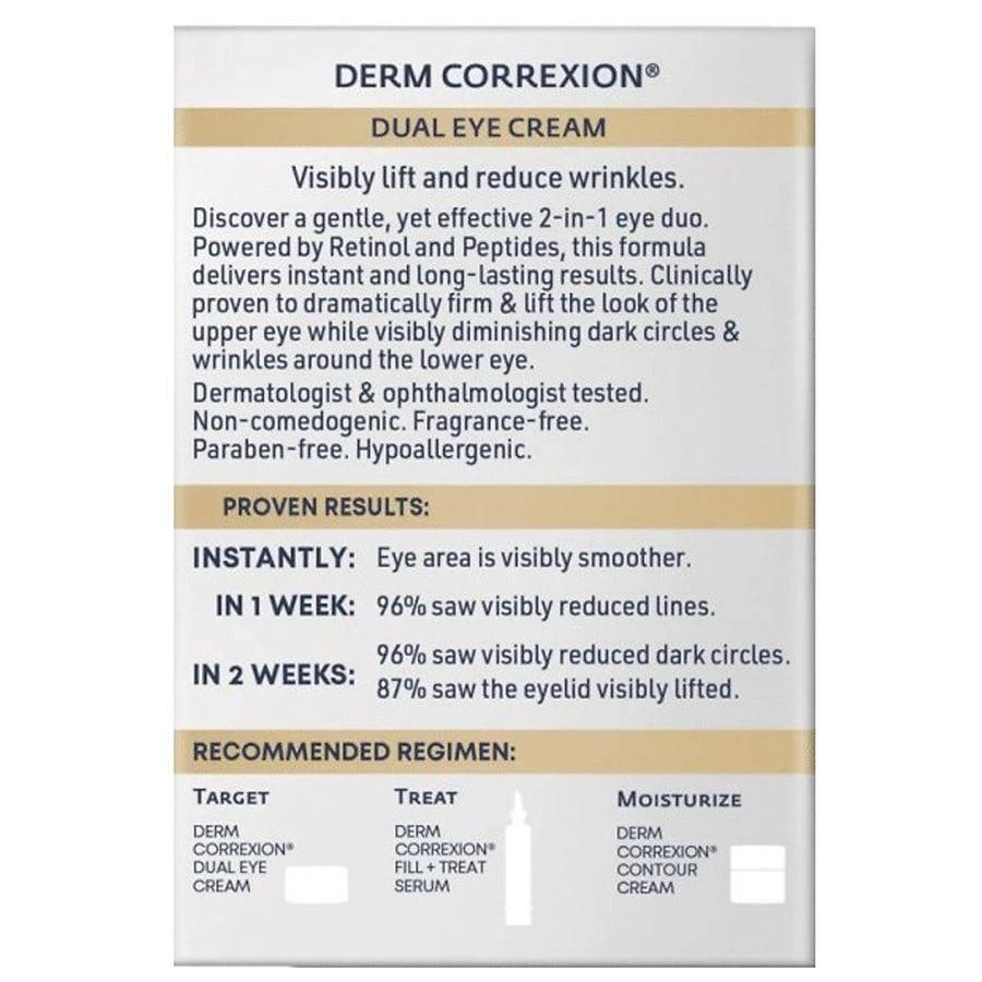 RoC Derm Correxion Dual Eye Cream Advanced Retinol & Peptides Fragrance-Free 9