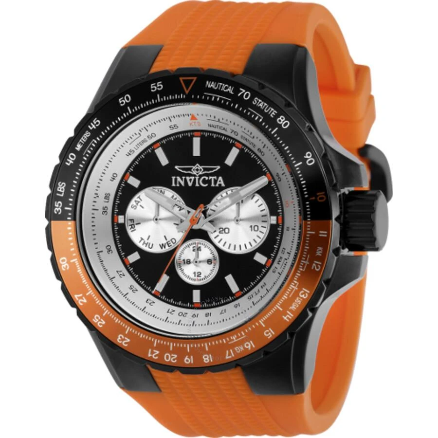 Invicta Aviator GMT Quartz Black Dial Men's Watch 37031 1