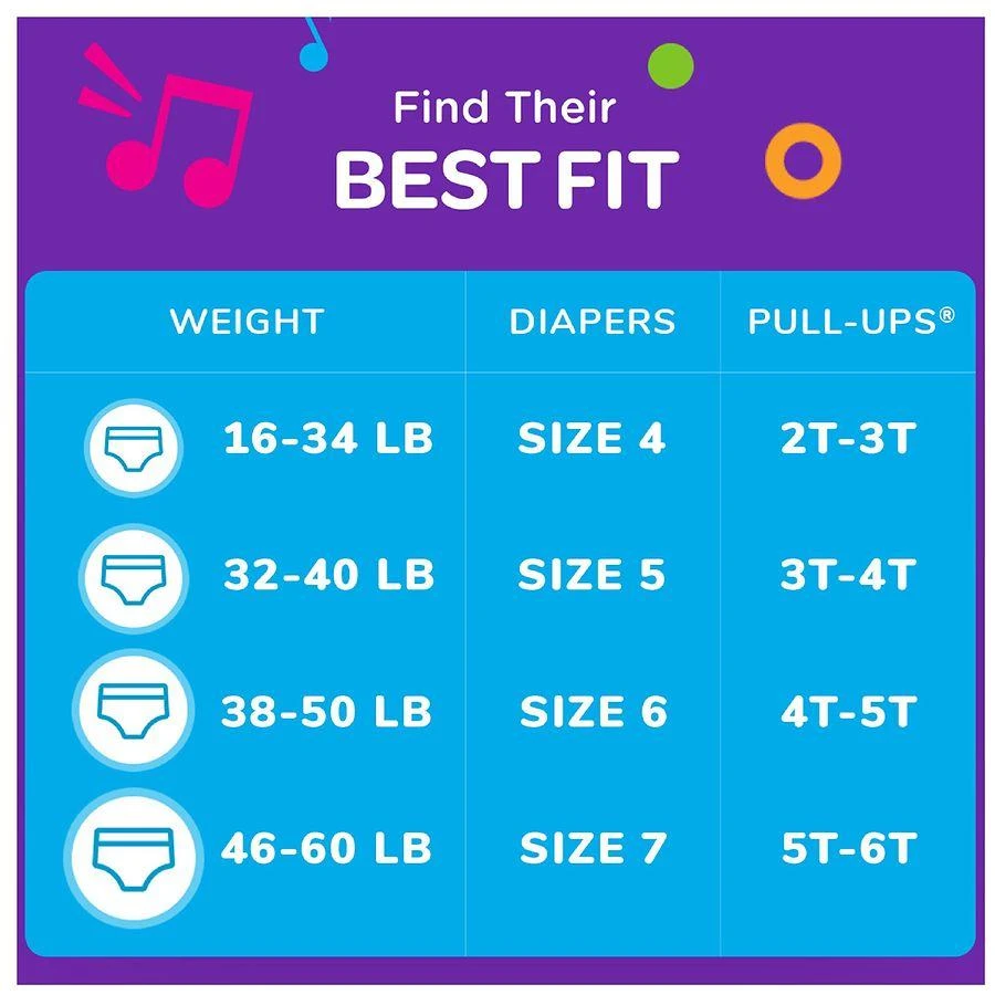 Huggies Pull-Ups Boys' Potty Training Pants Size Toddler 5-6 2