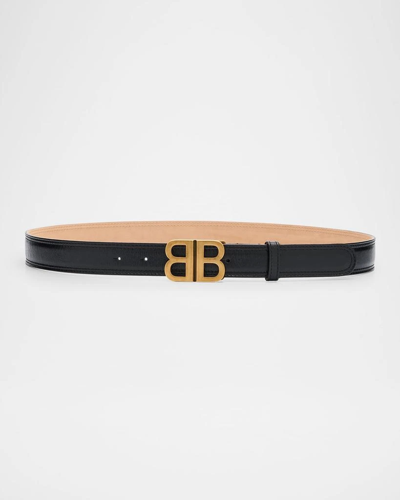 Balenciaga BB Soft Leather Belt 1
