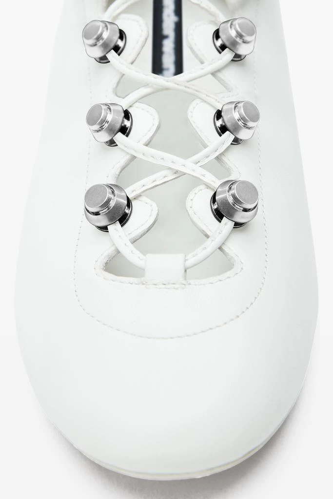 Alexander Wang Vyolette Lace-Up Flat in Leather 5