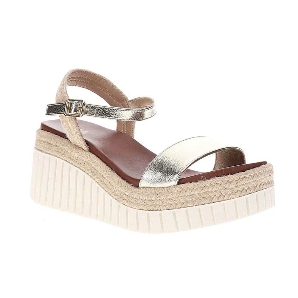 MIA Yanis Metallic Wedge Sandals