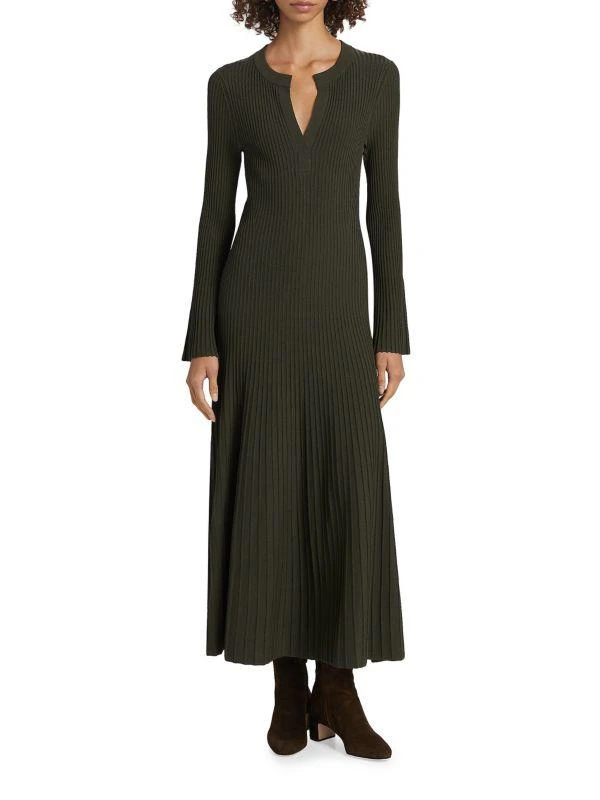 Genna Ribbed Fit & Flare Dress  On Sale Now with Up to 61% Off | Discover  Exclusive Deals & Savings at BeyondStyle  Authentic SIMKHAI Women's|dresses |fit & flare|women's|women's apparel with Limited-Time